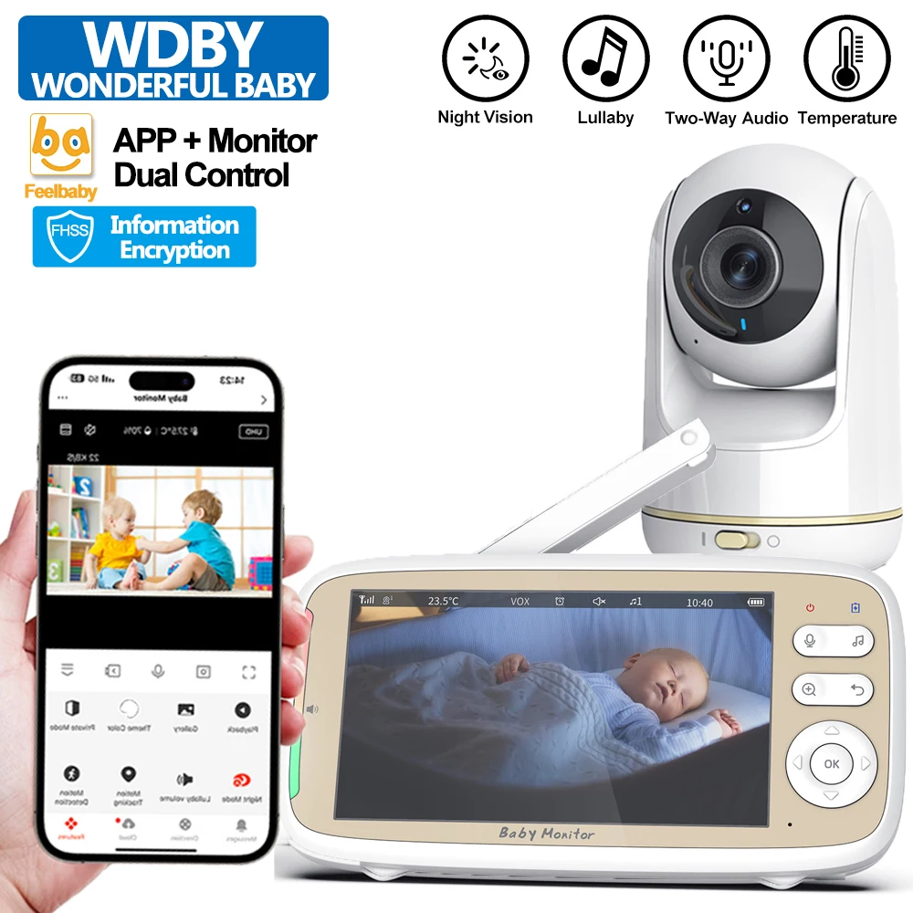 Ultimate Review: 5 Inch Baby Monitor with 3x Zoom, Dual Control & Two-Way Audio